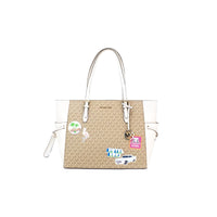 Michael Kors Gilly Large Travel Miami Print Signature PVC Tote Handbag Purse