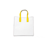 Michael Kors Kenly Large Signature Citrus PVC North South Tote Computer Handbag