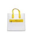 Michael Kors Kenly Large Signature Citrus PVC North South Tote Computer Handbag