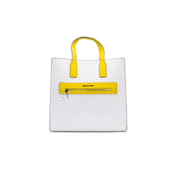 Michael Kors Kenly Large Signature Citrus PVC North South Tote Computer Handbag