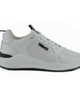 Versace Sleek White Calf Leather Sneakers