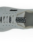 Versace Sleek White Calf Leather Sneakers