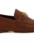 Versace Elegant Medusa-Embossed Leather Loafers