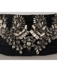 Dolce & Gabbana Elegant Rhinestone-Embellished Silk Belt