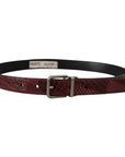 Dolce & Gabbana Elegant Red Exotic Leather Belt