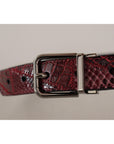 Dolce & Gabbana Elegant Red Exotic Leather Belt