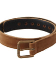 Dolce & Gabbana Elegant Engraved Buckle Leather Belt