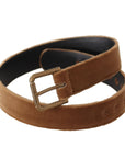 Dolce & Gabbana Elegant Engraved Buckle Leather Belt