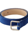 Dolce & Gabbana Elegant Velvet Metal-Logo Belt