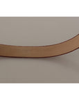 Dolce & Gabbana Elegant Velvet Logo Engraved Belt