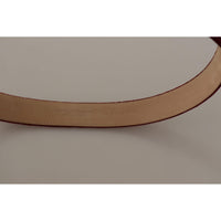 Dolce & Gabbana Elegant Velvet Logo Engraved Belt