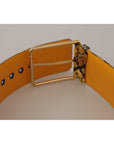 Dolce & Gabbana Elegant Blue Leather Belt with Metal Buckle