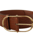 Dolce & Gabbana Enchanting Engraved Logo Leather Belt