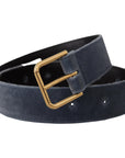 Dolce & Gabbana Elegant Navy Velvet Designer Belt