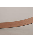 Dolce & Gabbana Elegant Black Leather Logo Buckle Belt