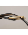 Dolce & Gabbana Elegant Leather Belt with Logo Buckle
