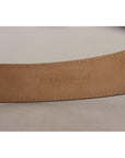 Dolce & Gabbana Elegant Leather Belt with Logo Buckle