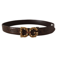 Dolce & Gabbana Elegant Snakeskin Leather Belt