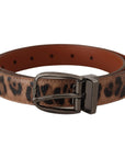 Dolce & Gabbana Elegant Engraved Leather Belt - Timeless Style