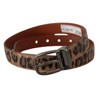 Dolce & Gabbana Elegant Engraved Leather Belt - Timeless Style