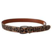 Dolce & Gabbana Elegant Engraved Leather Belt - Timeless Style