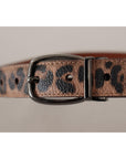 Dolce & Gabbana Elegant Engraved Leather Belt - Timeless Style