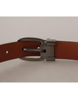 Dolce & Gabbana Elegant Engraved Leather Belt - Timeless Style