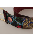 Dolce & Gabbana Engraved Logo Multicolor Leather Belt