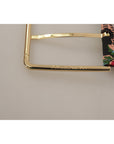 Dolce & Gabbana Engraved Logo Multicolor Leather Belt