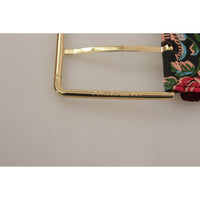 Dolce & Gabbana Engraved Logo Multicolor Leather Belt