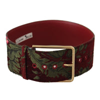 Dolce & Gabbana Engraved Logo Multicolor Leather Belt