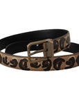 Dolce & Gabbana Chic Engraved Logo Leather Belt