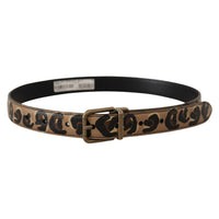 Dolce & Gabbana Chic Engraved Logo Leather Belt