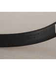 Dolce & Gabbana Chic Engraved Logo Leather Belt