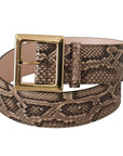 Dolce & Gabbana Elegant Leather Belt with Logo Buckle