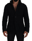 Dolce & Gabbana Elegant Black Wool-Cashmere Blend Cardigan