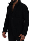 Dolce & Gabbana Elegant Black Wool-Cashmere Blend Cardigan