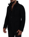 Dolce & Gabbana Elegant Black Wool-Cashmere Blend Cardigan