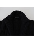 Dolce & Gabbana Elegant Black Wool-Cashmere Blend Cardigan