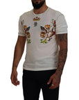 Dolce & Gabbana Elegant White Cotton-Silk Blend Tee