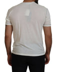 Dolce & Gabbana Elegant White Cotton-Silk Blend Tee