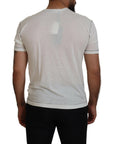 Dolce & Gabbana Elegant White Cotton-Silk Blend Tee