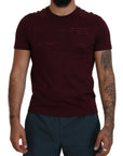 Dolce & Gabbana Elegant Maroon Crew Neck Casual Tee