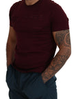 Dolce & Gabbana Elegant Maroon Crew Neck Casual Tee