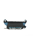 Michael Kors Cooper Large Blue Multi Leather Embroidered Logo Utility Belt Bag