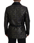 Dolce & Gabbana Gold Jacquard Robe Jacket