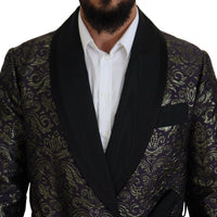 Dolce & Gabbana Gold Jacquard Robe Jacket