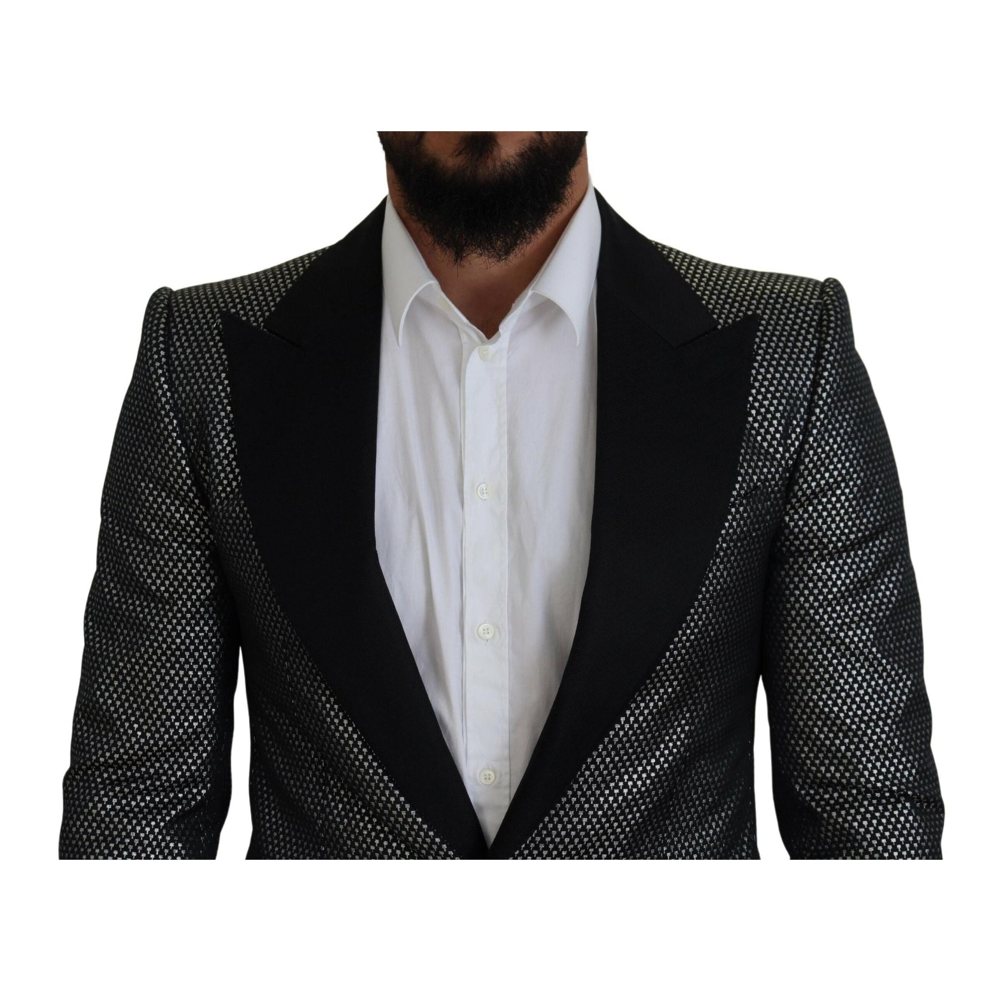 Dolce & Gabbana Elegant Jacquard Single Breasted Blazer