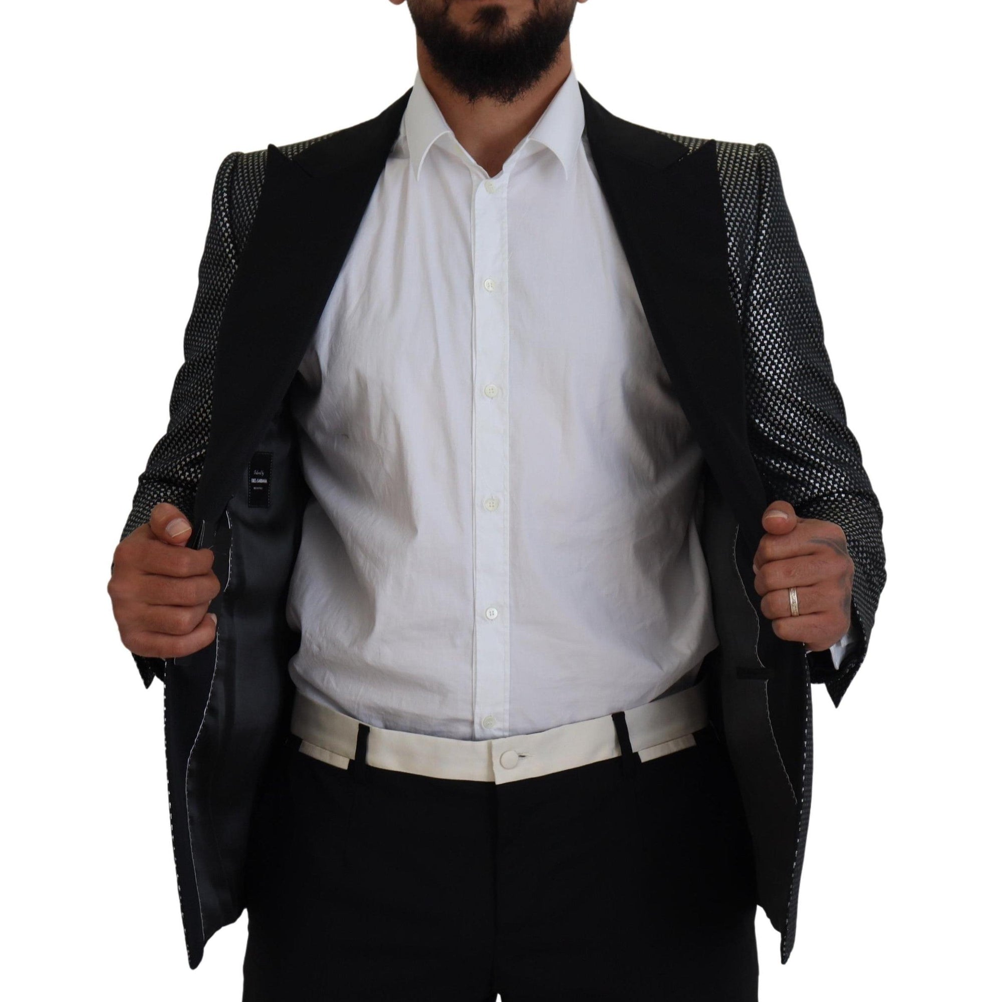 Dolce & Gabbana Elegant Jacquard Single Breasted Blazer