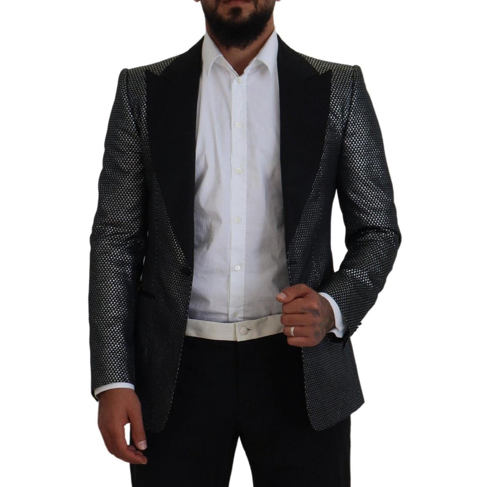 Dolce & Gabbana Elegant Jacquard Single Breasted Blazer